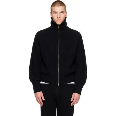 Entire Studios Entire Studios Black Blimp Full Zip Sweater
