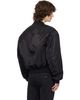 Entire Studios Entire Studios Black Cropped Broad Bomber Jacket - 3
