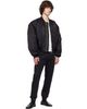 Entire Studios Entire Studios Black Cropped Broad Bomber Jacket - 4