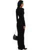Entire Studios Entire Studios Black Long Sleeve V Neck Maxi Dress - 3