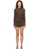 Entire Studios Entire Studios Brown Dalters Minidress - 1