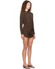 Entire Studios Entire Studios Brown Dalters Minidress - 2