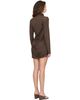 Entire Studios Entire Studios Brown Dalters Minidress - 3