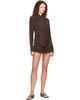 Entire Studios Entire Studios Brown Dalters Minidress - 4