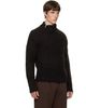 Entire Studios Entire Studios Brown Knit Zip Turtleneck - 2