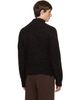 Entire Studios Entire Studios Brown Knit Zip Turtleneck - 3