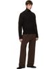 Entire Studios Entire Studios Brown Knit Zip Turtleneck - 4