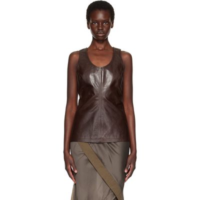 Entire Studios Entire Studios Brown Leather Tank Top