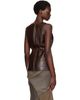 Entire Studios Entire Studios Brown Leather Tank Top - 3