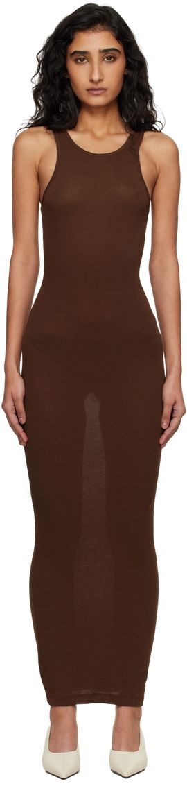Entire Studios Entire Studios Brown Muscle Tank Midi Dress