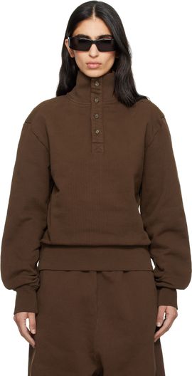 Entire Studios Entire Studios Brown Port Pullover Sweatshirt