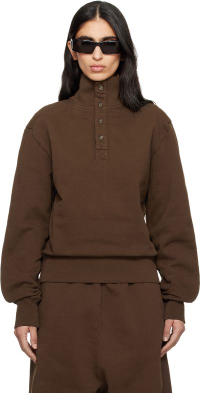 Entire Studios Entire Studios Brown Port Pullover Sweatshirt