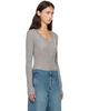 Entire Studios Entire Studios Gray Circle Neck Bodysuit - 2