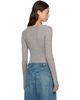 Entire Studios Entire Studios Gray Circle Neck Bodysuit - 3
