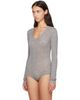 Entire Studios Entire Studios Gray Circle Neck Bodysuit - 4