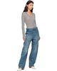Entire Studios Entire Studios Gray Circle Neck Bodysuit - 5