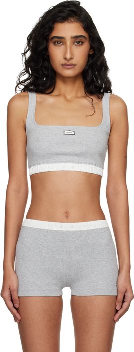Entire Studios Entire Studios Gray Lounge Bra