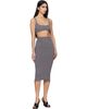 Entire Studios Entire Studios Gray Raw Knit Bra - 4
