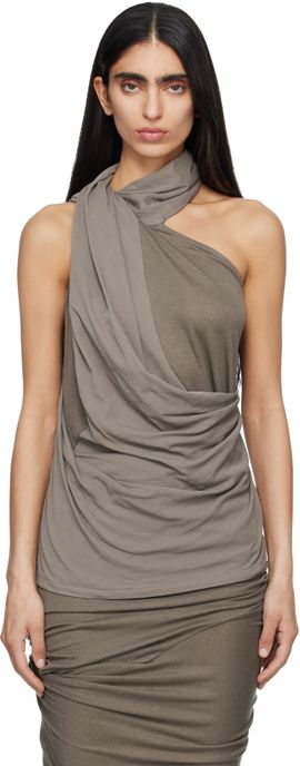 Entire Studios Entire Studios Gray Sleeveless Dalters Top