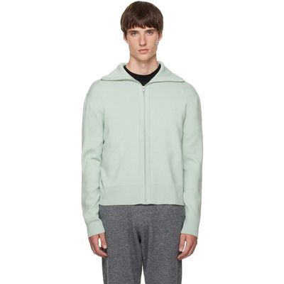 Entire Studios Entire Studios Green Knit Zip Up Cardigan