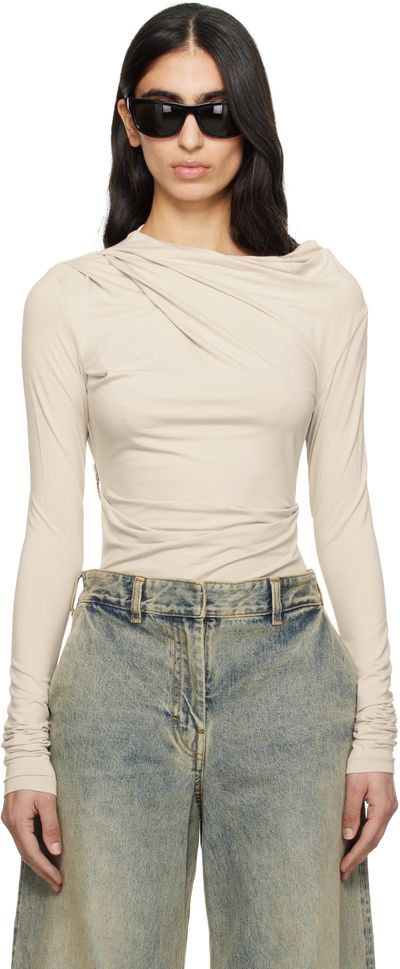 Entire Studios Entire Studios Off-White Drape Top