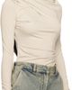 Entire Studios Entire Studios Off-White Drape Top - 2