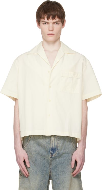 Entire Studios Entire Studios Off-White S/S Pajama Shirt