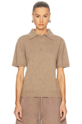 Entire Studios Entire Studios Short Sleeve Knit Polo Top