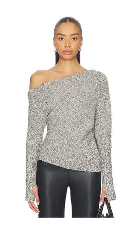 Enza Costa Enza Costa Boucle Knit Slouch Sweater