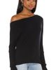 Enza Costa Enza Costa Cashmere Cuffed Off Shoulder Long Sleeve Top - 2