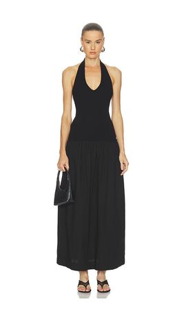 Enza Costa Enza Costa Cotton Halter Dress
