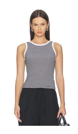 Enza Costa Enza Costa Cotton Mini Stripe Tank