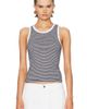 Enza Costa Enza Costa Cotton Mini Stripe Tank Top - 1