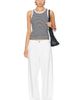 Enza Costa Enza Costa Cotton Mini Stripe Tank Top - 4