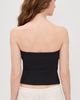 Enza Costa Enza Costa Cotton Rib Bandeau Top Black - 3