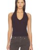Enza Costa Enza Costa Cotton Rib U Halter - 1