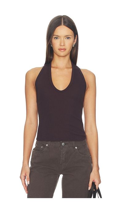 Enza Costa Enza Costa Cotton Rib U Halter