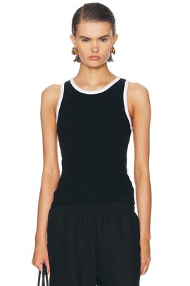 Enza Costa Enza Costa Cotton Ringer Tank Top