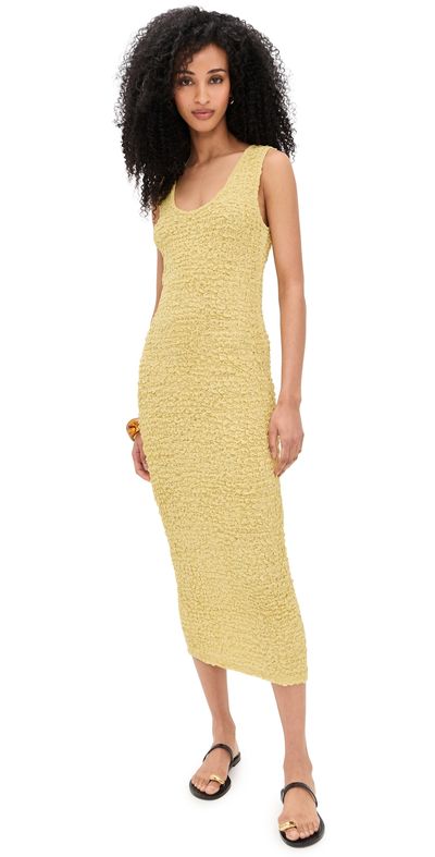 Enza Costa Enza Costa Dimension Tank Dress Raffia