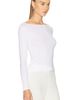 Enza Costa Enza Costa Fine Supima Cotton Long Sleeve Boatneck Top - 2