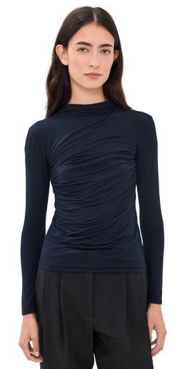 Enza Costa Enza Costa Fluid Viscose Jersey Twist Top Ink