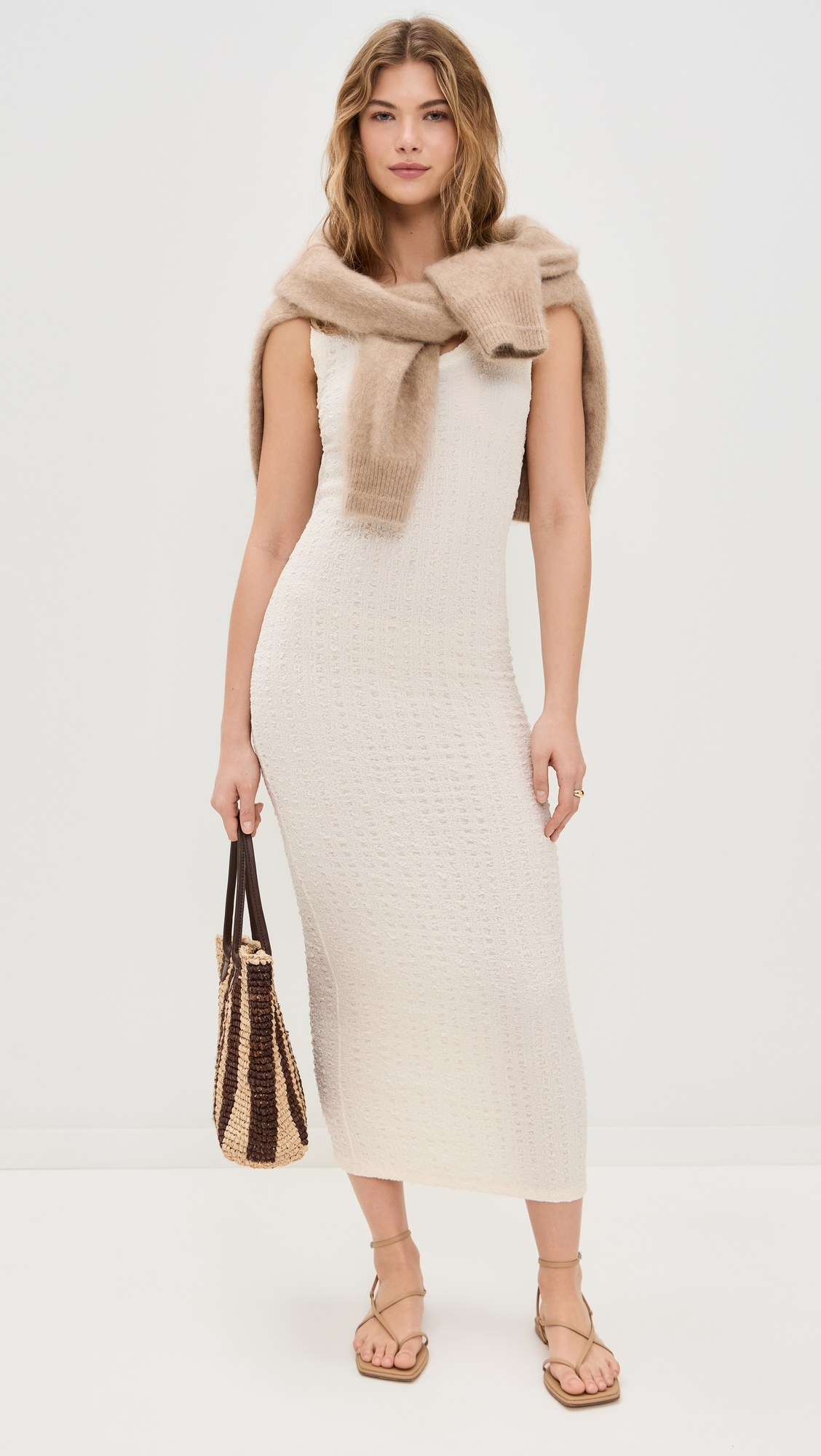 white christmas dresses Dimension Tank Maxi Dress main image 1