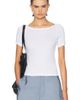 Enza Costa Enza Costa Supima Cotton Beateau Tee - 1