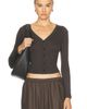 Enza Costa Enza Costa Supima Cotton V-Neck Cardigan - 1