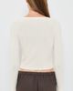 Enza Costa Enza Costa Supima Cotton V Neck Cardigan Cloud - 3