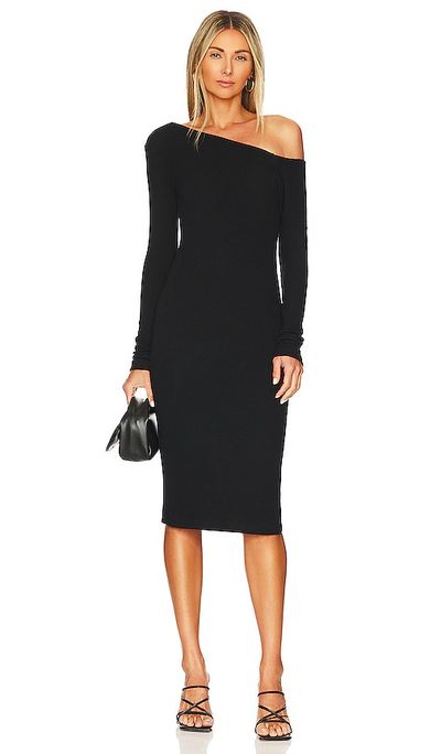 Enza Costa - Sweater Knit Slouch Shoulder Dress