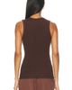 Enza Costa Enza Costa Textured Rib Sleeveless U Neck Tank Top - 3