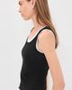 Enza Costa Enza Costa Tissue Jersey Layered Tanks Black/White - 4