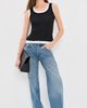 Enza Costa Enza Costa Tissue Jersey Layered Tanks Black/White - 5