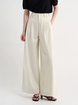 Epelle Epelle Cotton Wide Pants with Belt Set (4colors)